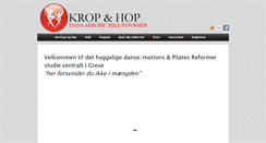 Desktop Screenshot of kropoghop.dk